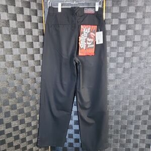 Men's Black Graphic Chinos